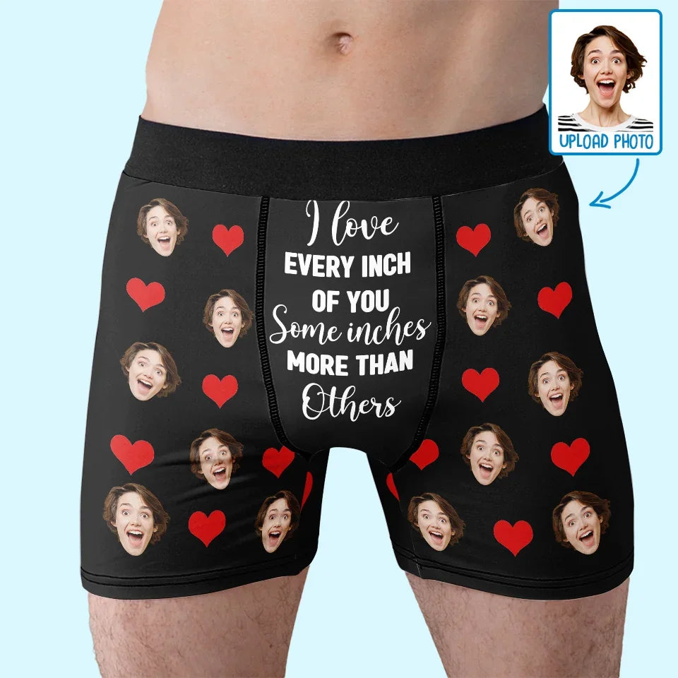 Custom Photo I Love You For Your Personality - Couple Personalized Custom Boxer Briefs, Men's Boxers - Gift For Husband Wife, Anniversary