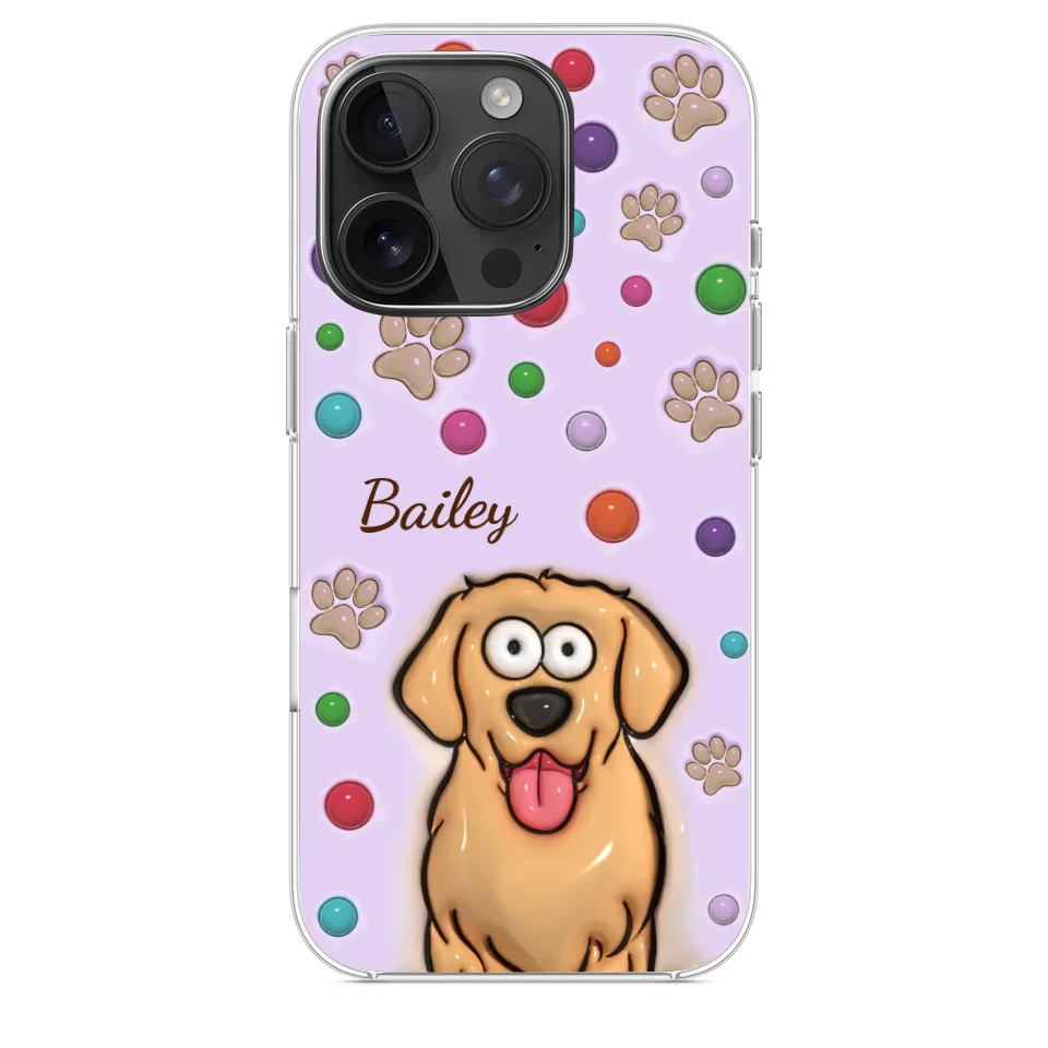 The Best Therapist Has Fur And Four Legs - Dog & Cat Personalized Custom 3D Inflated Effect Printed Clear Phone Case - Gift For Pet Owners, Pet Lovers