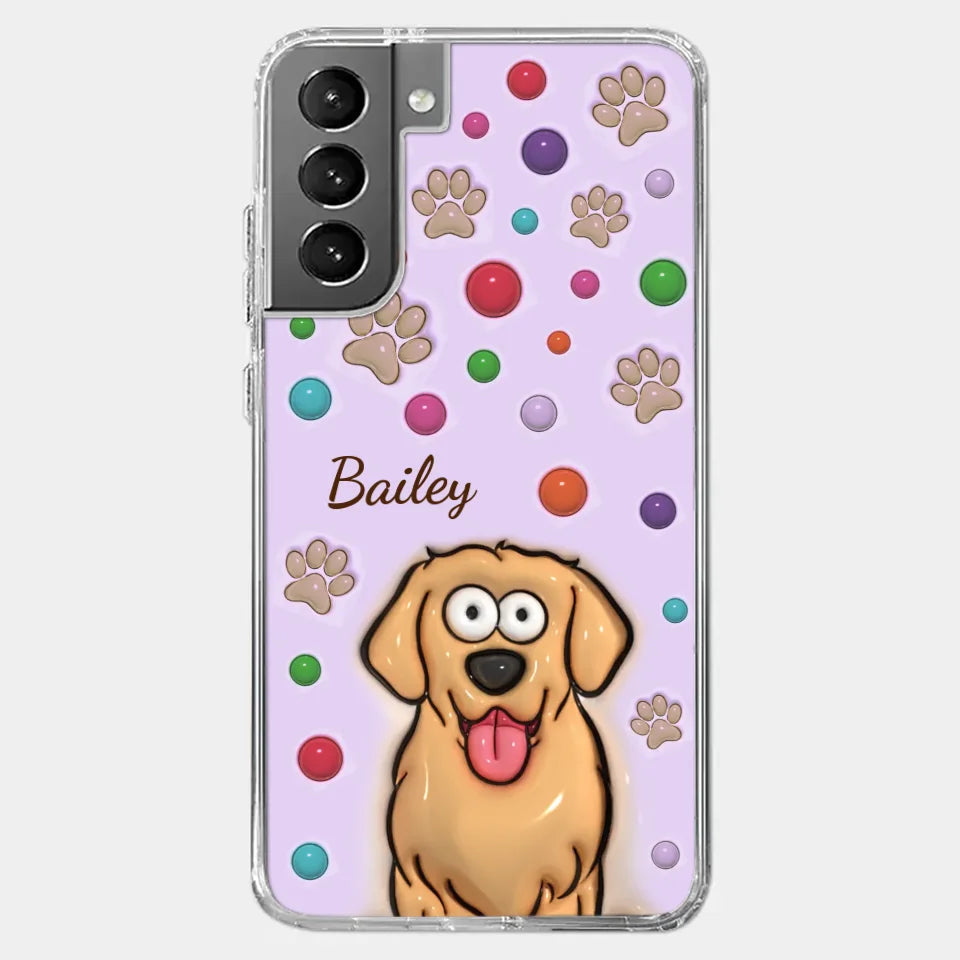 The Best Therapist Has Fur And Four Legs - Dog & Cat Personalized Custom 3D Inflated Effect Printed Clear Phone Case - Gift For Pet Owners, Pet Lovers