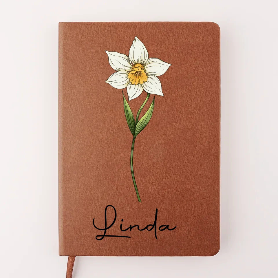 Best Friends Are The Petals Of Life’s Beauty - Bestie Personalized Custom Leather Journal - Gift For Best Friends, BFF, Sisters