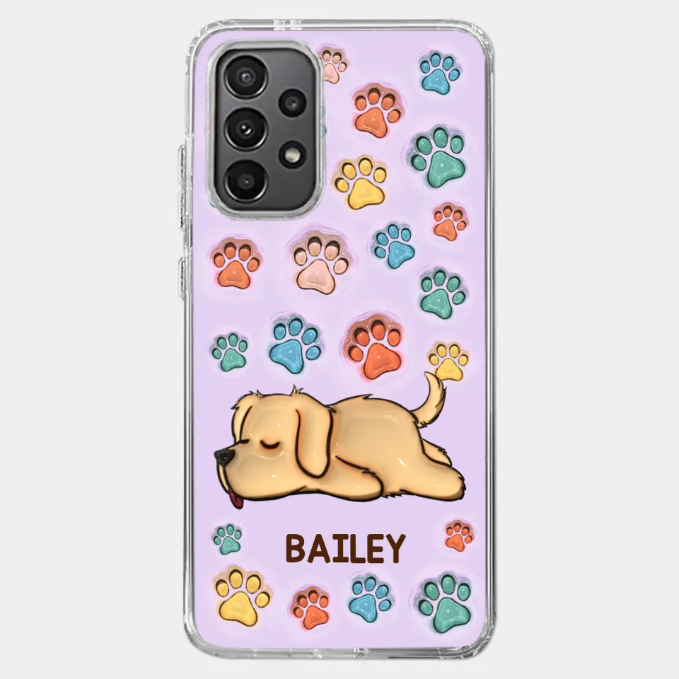 I Love My Pets - Dog & Cat Personalized Custom 3D Inflated Effect Printed Clear Phone Case - Gift For Pet Owners, Pet Lovers