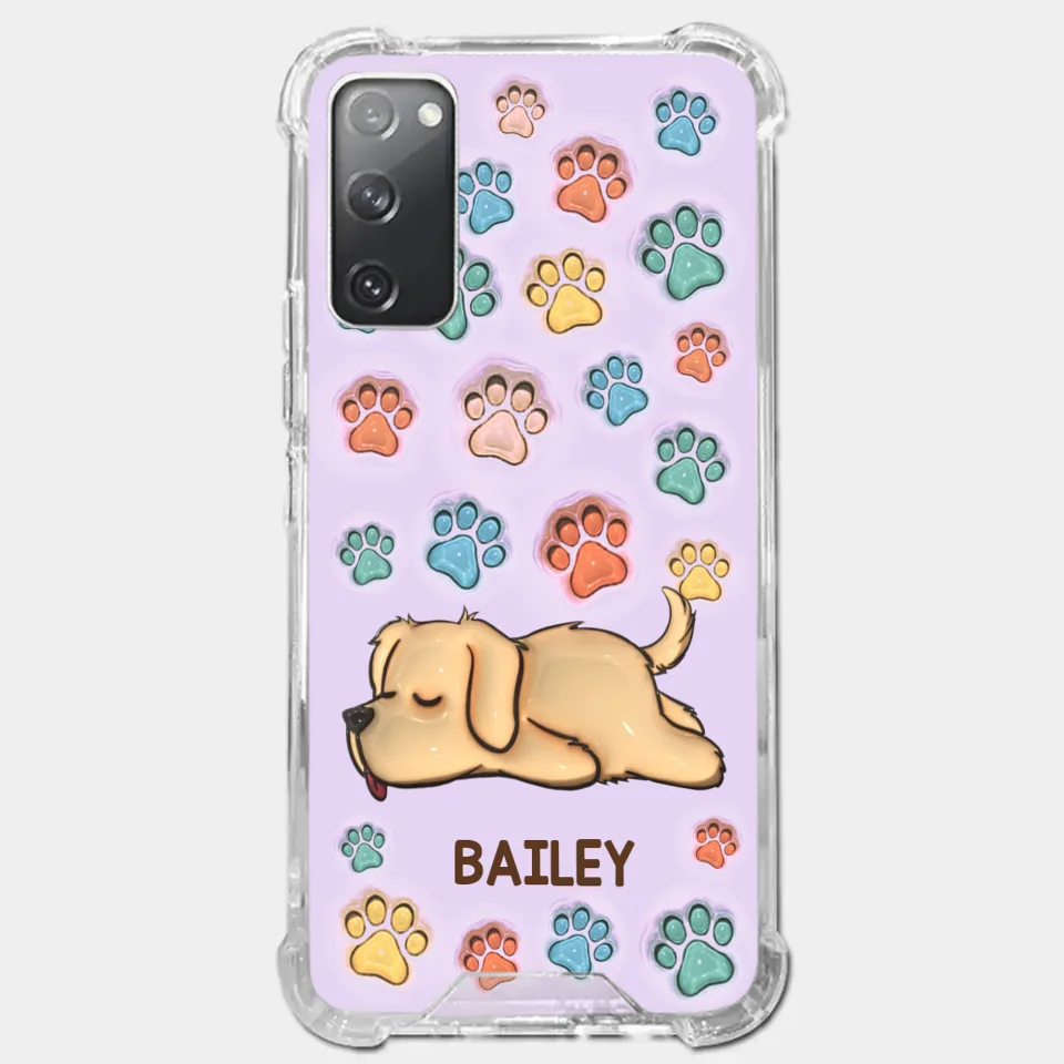 I Love My Pets - Dog & Cat Personalized Custom 3D Inflated Effect Printed Clear Phone Case - Gift For Pet Owners, Pet Lovers