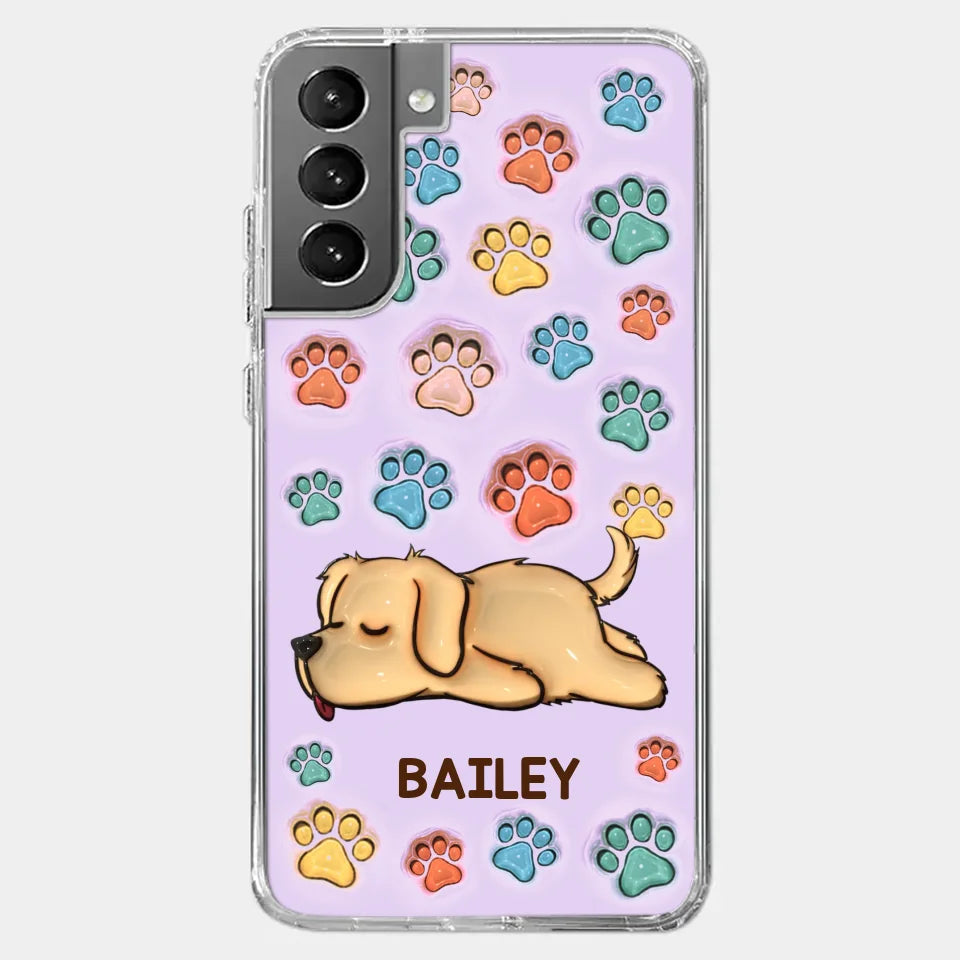 I Love My Pets - Dog & Cat Personalized Custom 3D Inflated Effect Printed Clear Phone Case - Gift For Pet Owners, Pet Lovers
