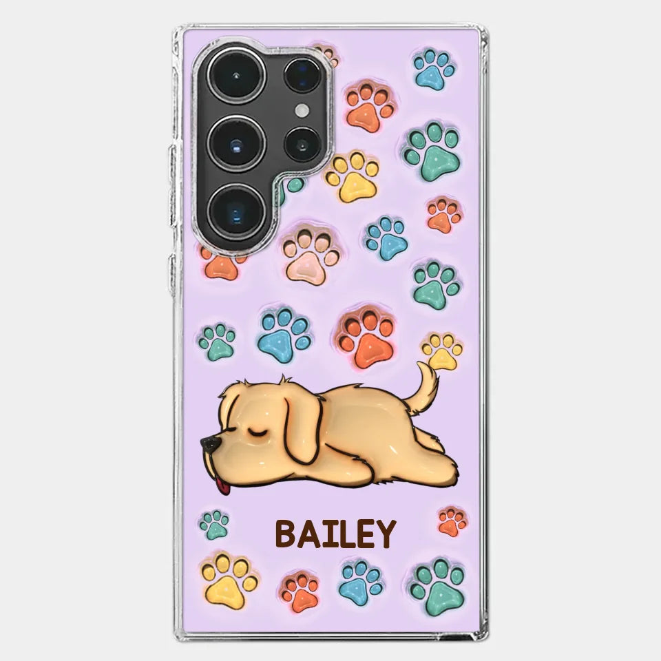 I Love My Pets - Dog & Cat Personalized Custom 3D Inflated Effect Printed Clear Phone Case - Gift For Pet Owners, Pet Lovers