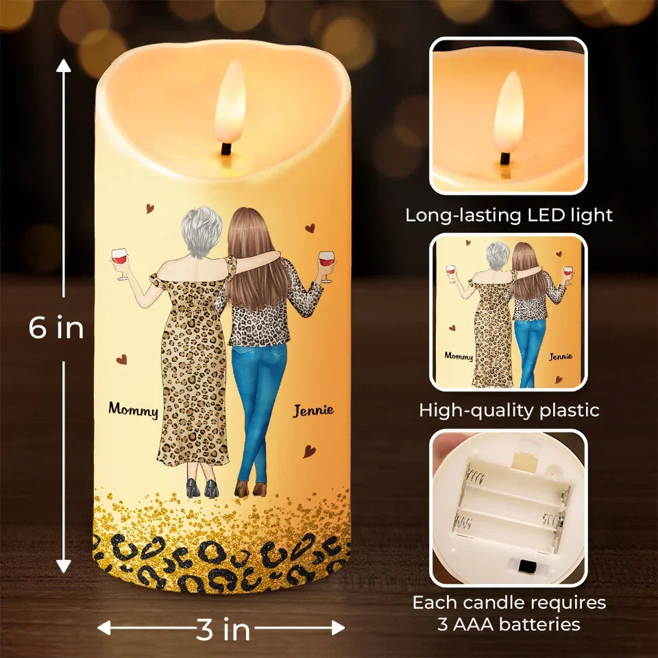 I Love And I'm So Proud Of You Always - Family Personalized Custom LED Candle - Gift For Mom, Daughter
