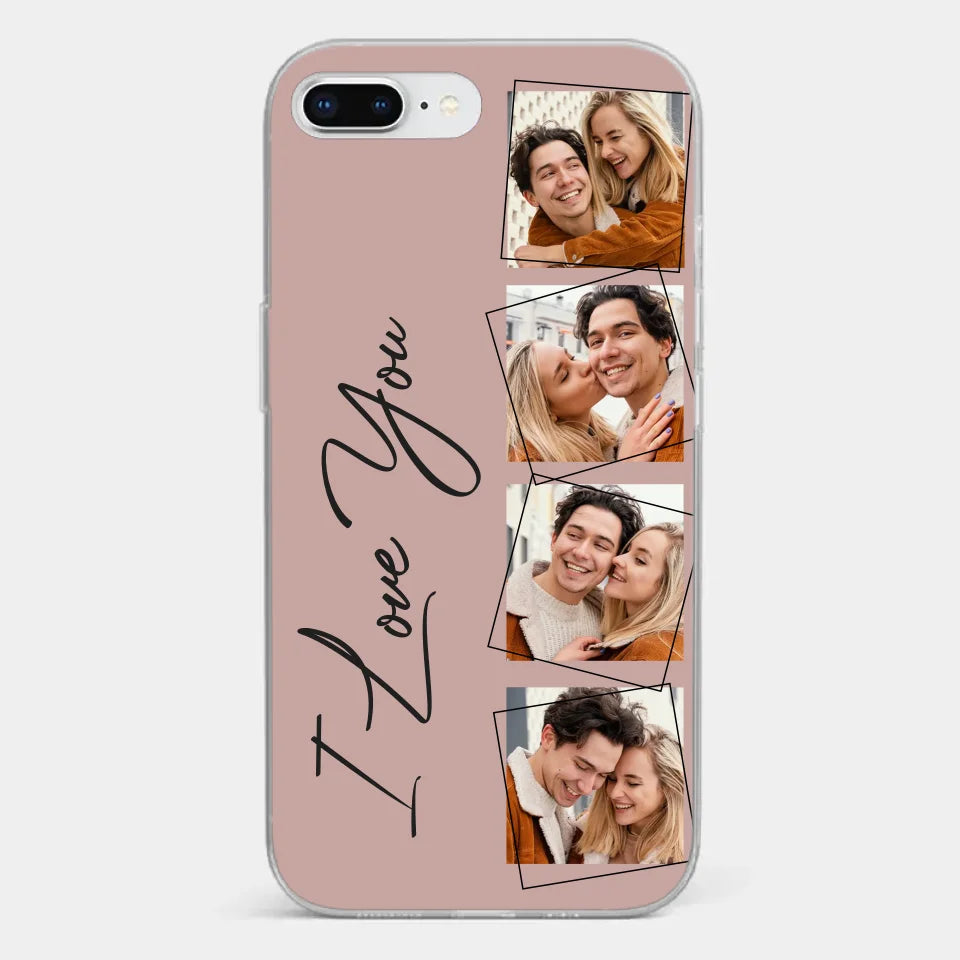 Custom Photo I Love You So Much - Couple Personalized Custom Clear Phone Case - Gift For Husband Wife, Anniversary