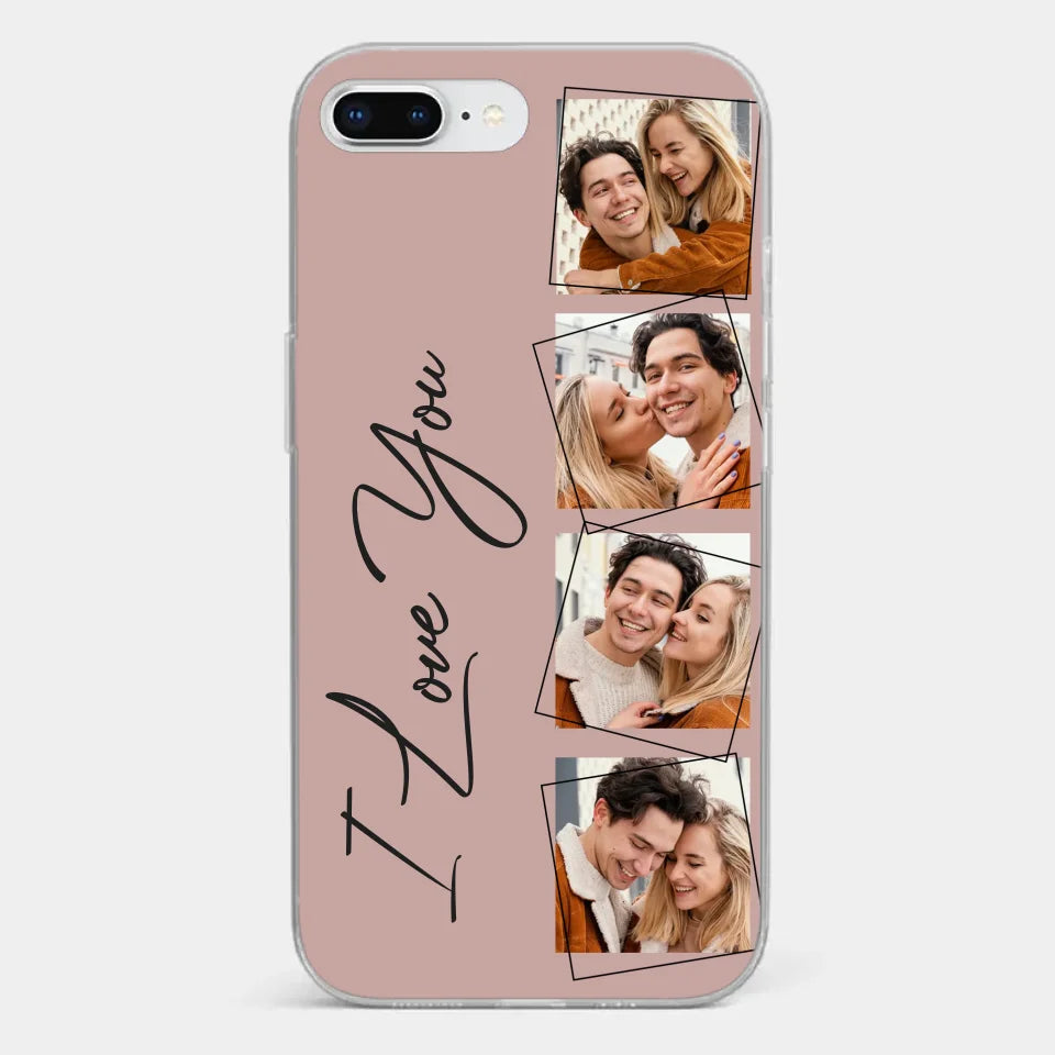 Custom Photo I Love You So Much - Couple Personalized Custom Clear Phone Case - Gift For Husband Wife, Anniversary