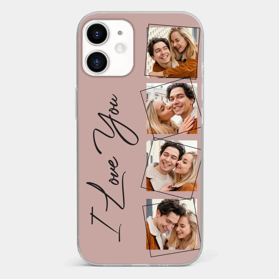 Custom Photo I Love You So Much - Couple Personalized Custom Clear Phone Case - Gift For Husband Wife, Anniversary