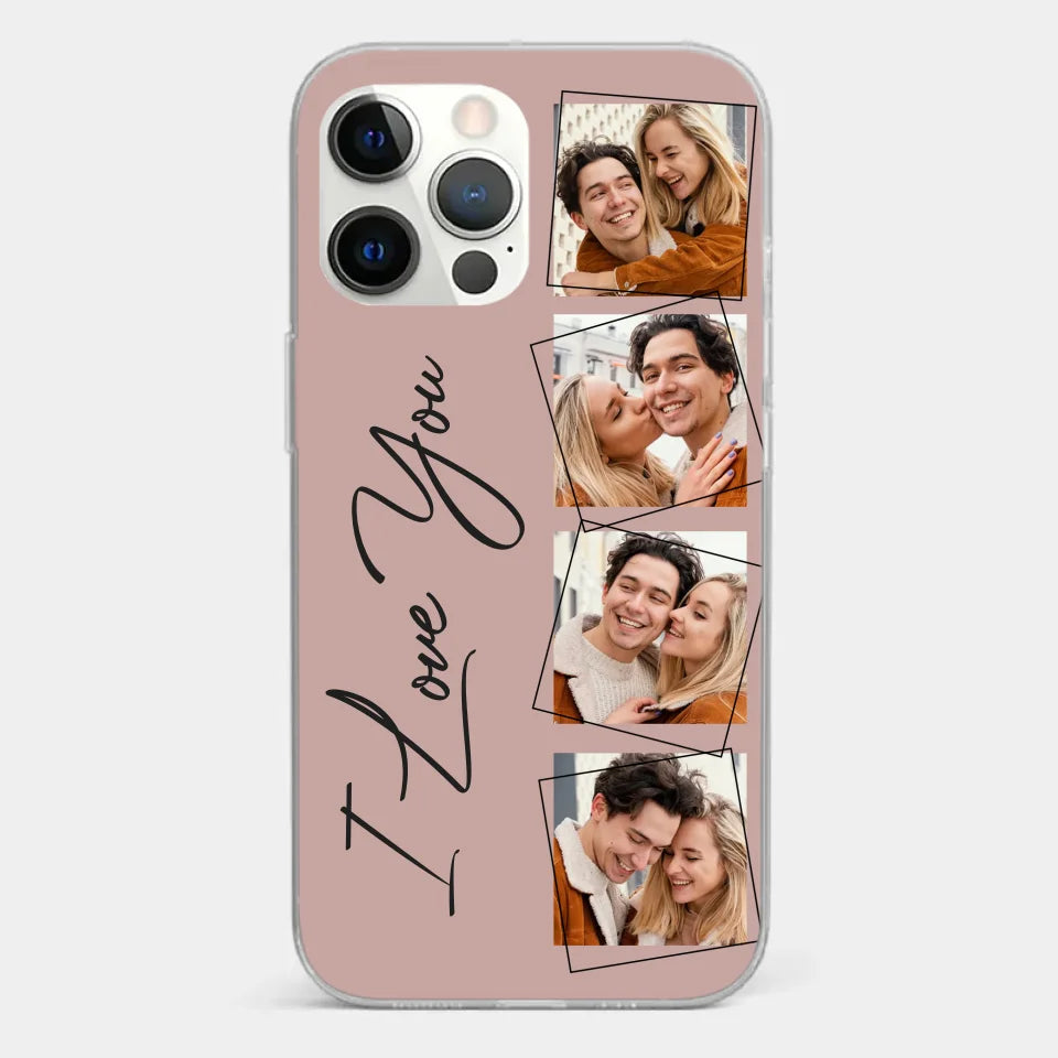 Custom Photo I Love You So Much - Couple Personalized Custom Clear Phone Case - Gift For Husband Wife, Anniversary