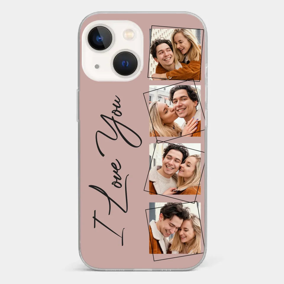 Custom Photo I Love You So Much - Couple Personalized Custom Clear Phone Case - Gift For Husband Wife, Anniversary