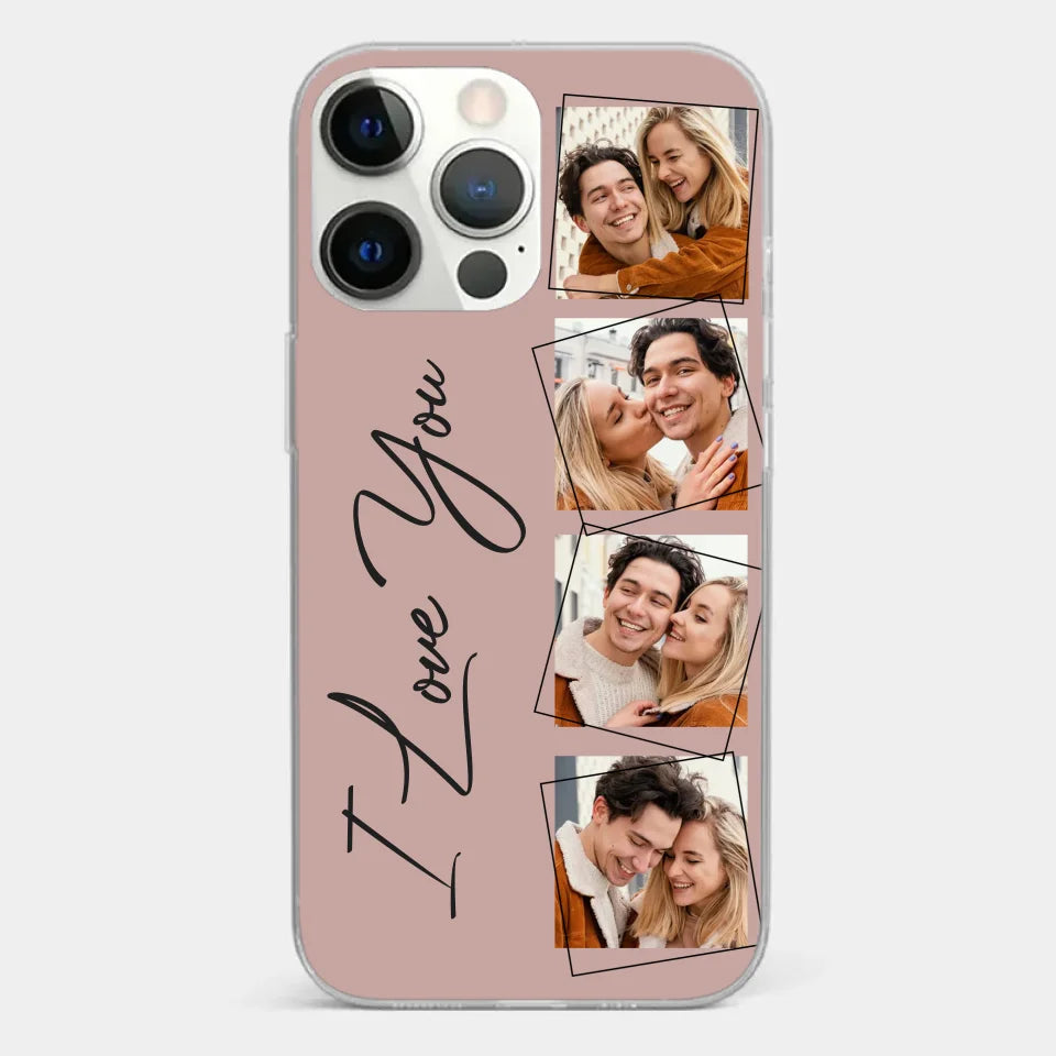 Custom Photo I Love You So Much - Couple Personalized Custom Clear Phone Case - Gift For Husband Wife, Anniversary