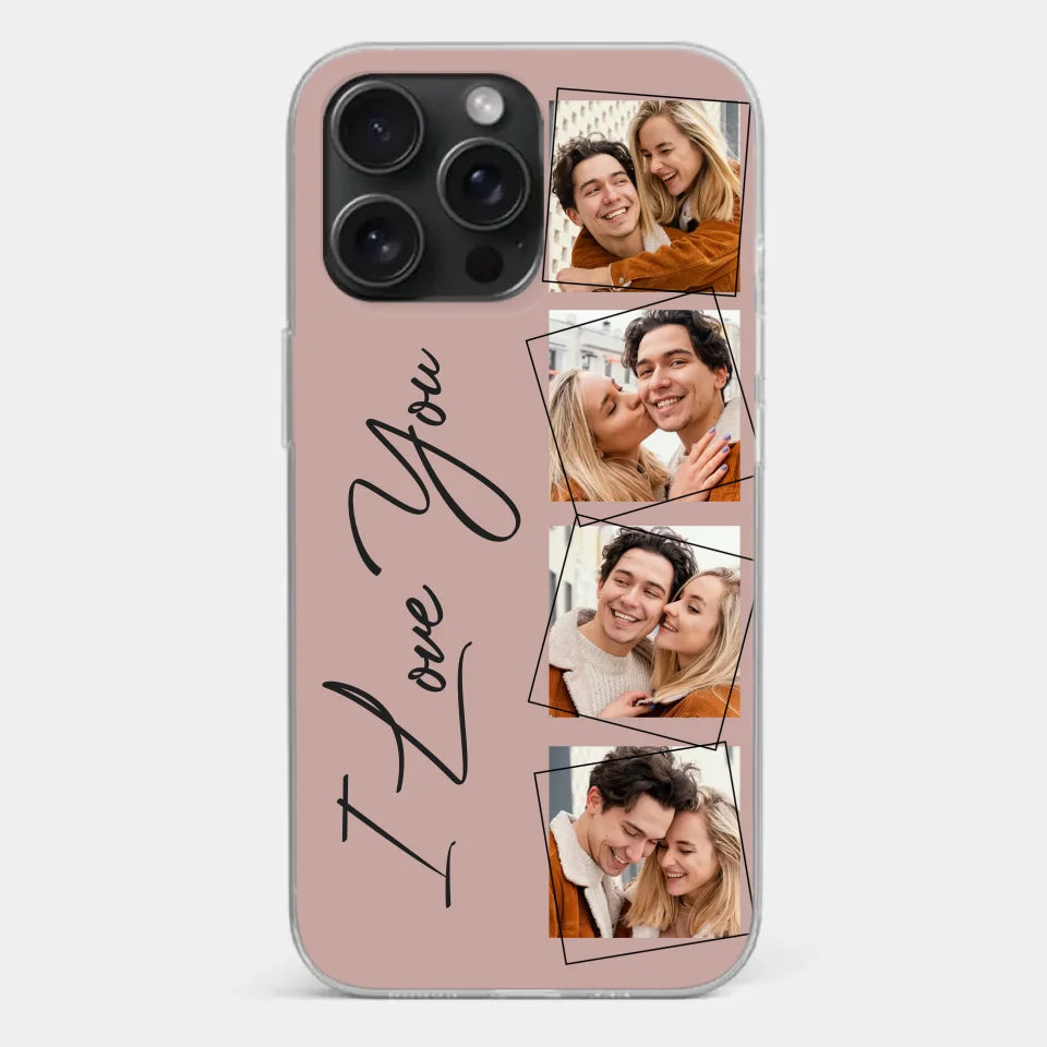 Custom Photo I Love You So Much - Couple Personalized Custom Clear Phone Case - Gift For Husband Wife, Anniversary