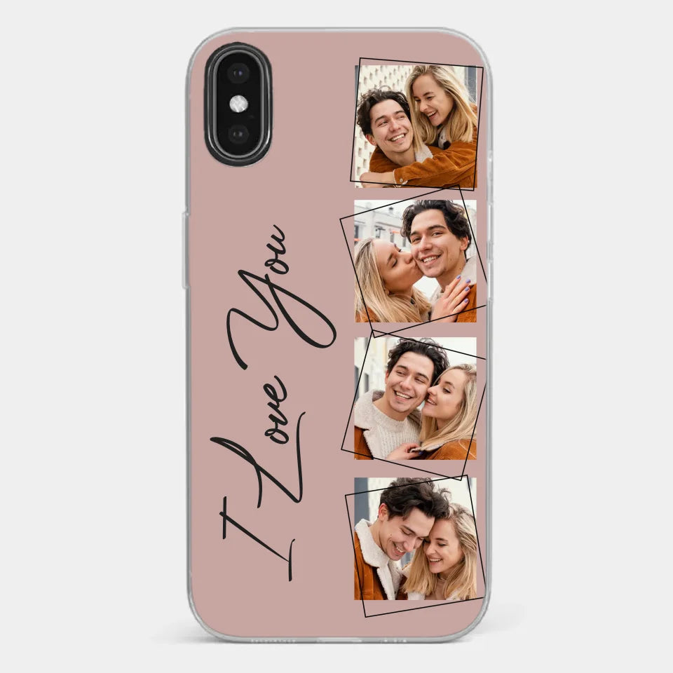 Custom Photo I Love You So Much - Couple Personalized Custom Clear Phone Case - Gift For Husband Wife, Anniversary
