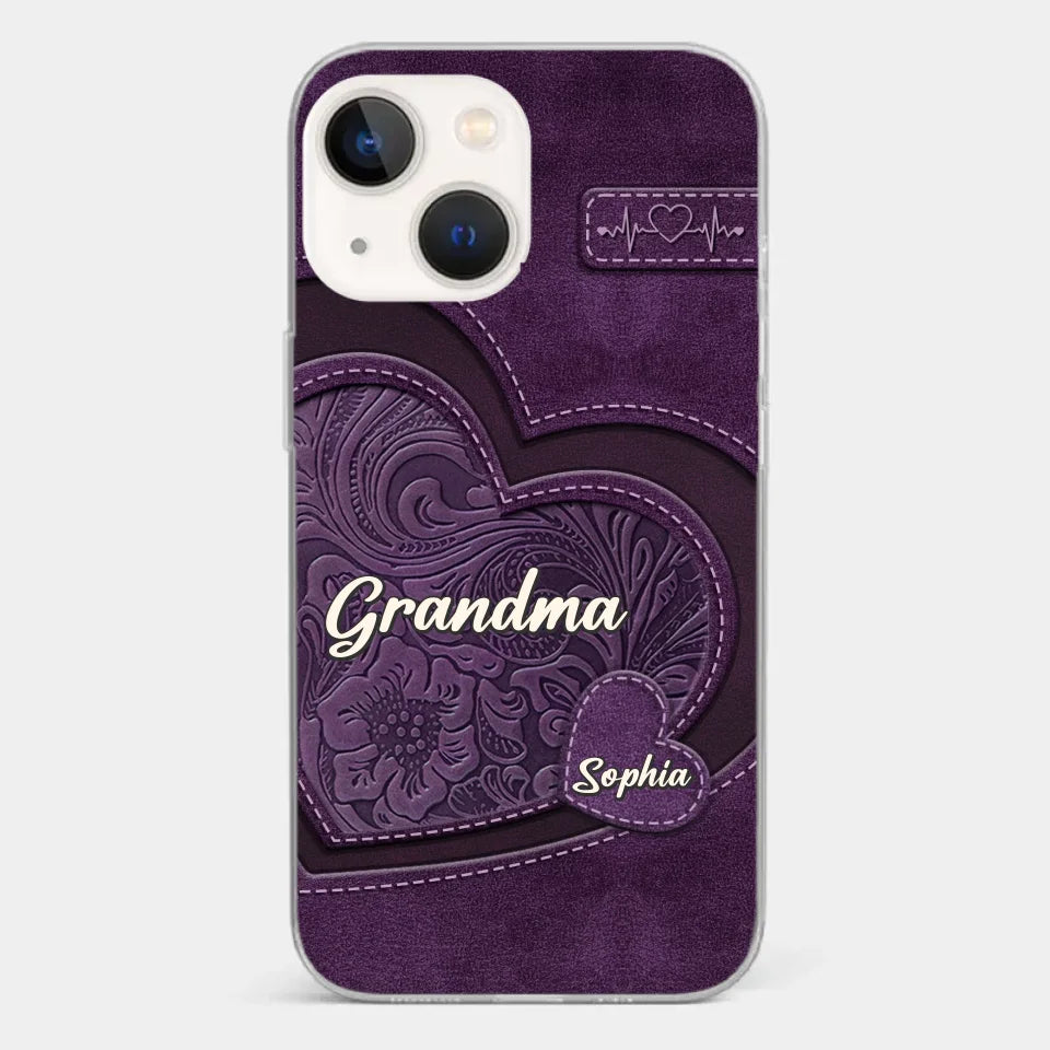 Grandma, Your Love Has Shaped Me In Lasting Ways - Family Personalized Custom Clear Phone Case - Gift For Mom, Grandma