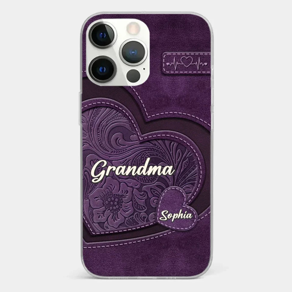 Grandma, Your Love Has Shaped Me In Lasting Ways - Family Personalized Custom Clear Phone Case - Gift For Mom, Grandma