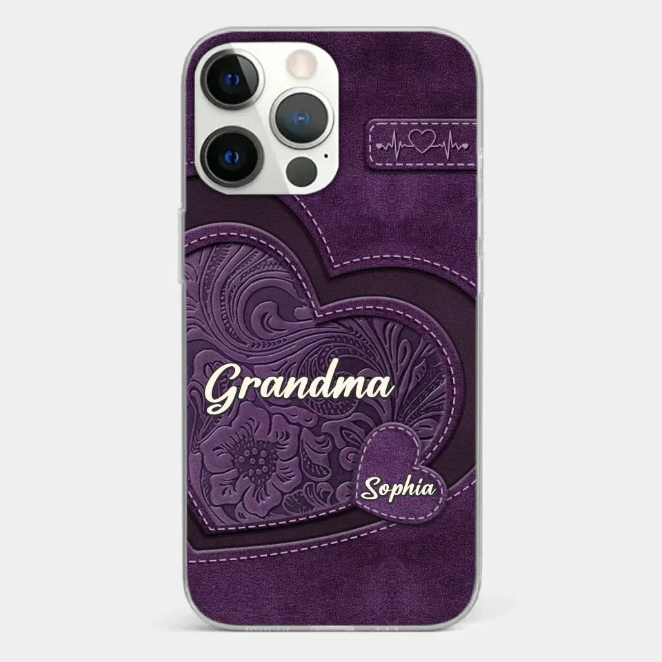 Grandma, Your Love Has Shaped Me In Lasting Ways - Family Personalized Custom Clear Phone Case - Gift For Mom, Grandma