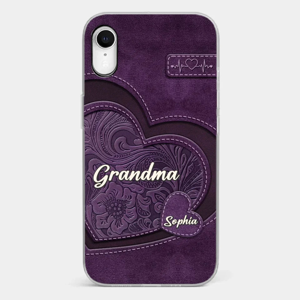 Grandma, Your Love Has Shaped Me In Lasting Ways - Family Personalized Custom Clear Phone Case - Gift For Mom, Grandma