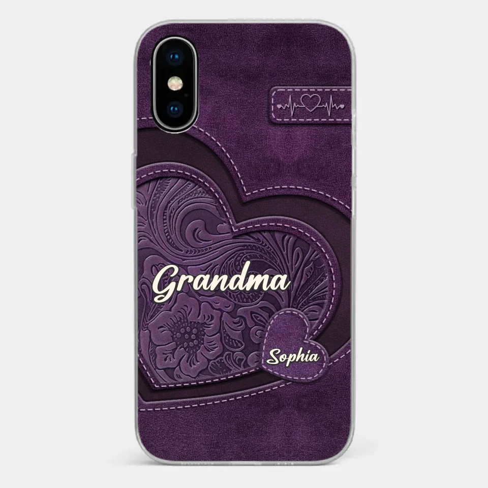 Grandma, Your Love Has Shaped Me In Lasting Ways - Family Personalized Custom Clear Phone Case - Gift For Mom, Grandma