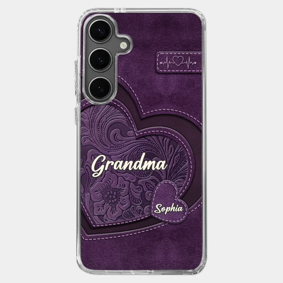 Grandma, Your Love Has Shaped Me In Lasting Ways - Family Personalized Custom Clear Phone Case - Gift For Mom, Grandma