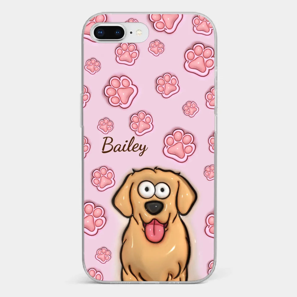 Furry Friends Are The Ultimate Healers - Dog & Cat Personalized Custom 3D Inflated Effect Printed Clear Phone Case - Gift For Pet Owners, Pet Lovers