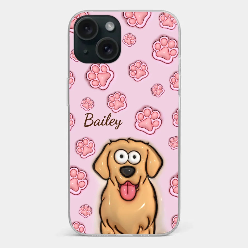 Furry Friends Are The Ultimate Healers - Dog & Cat Personalized Custom 3D Inflated Effect Printed Clear Phone Case - Gift For Pet Owners, Pet Lovers