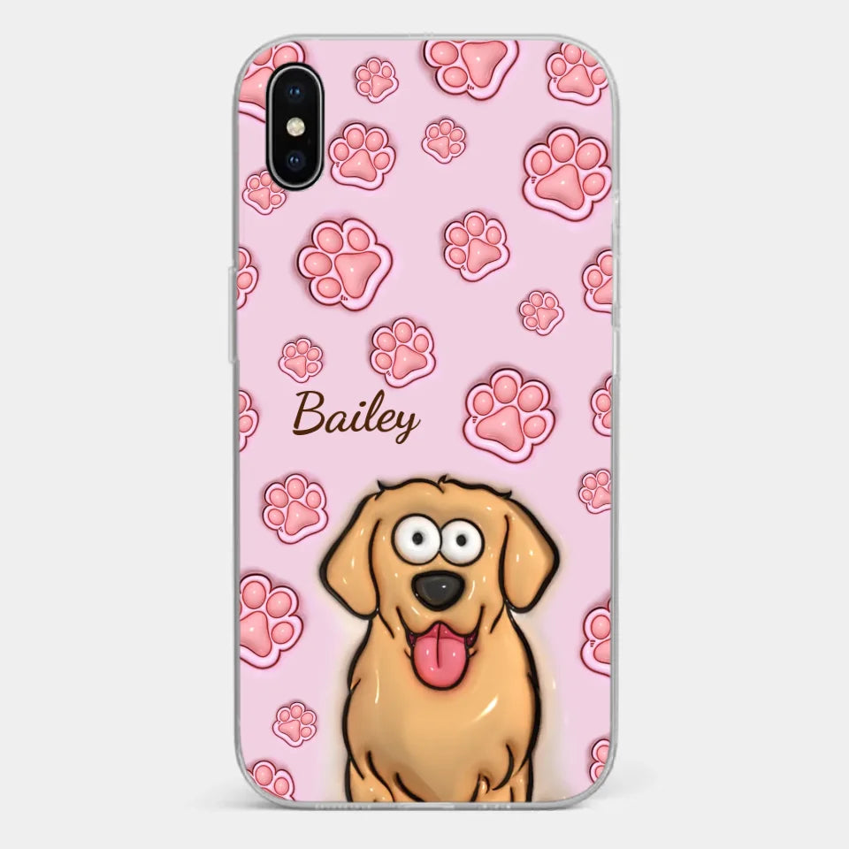 Furry Friends Are The Ultimate Healers - Dog & Cat Personalized Custom 3D Inflated Effect Printed Clear Phone Case - Gift For Pet Owners, Pet Lovers