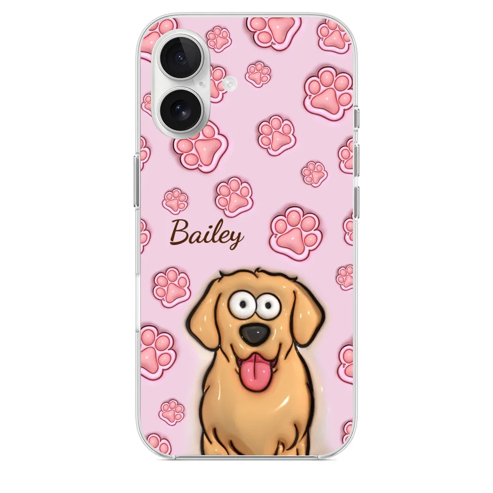 Furry Friends Are The Ultimate Healers - Dog & Cat Personalized Custom 3D Inflated Effect Printed Clear Phone Case - Gift For Pet Owners, Pet Lovers