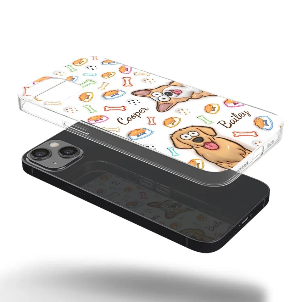 Furry Friends Don’t Just Heal Wounds, They Fill Hearts With Love - Dog Personalized Custom 3D Inflated Effect Printed Clear Phone Case - Gift For Pet Owners, Pet Lovers