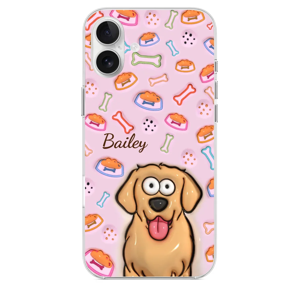Furry Friends Don’t Just Heal Wounds, They Fill Hearts With Love - Dog Personalized Custom 3D Inflated Effect Printed Clear Phone Case - Gift For Pet Owners, Pet Lovers