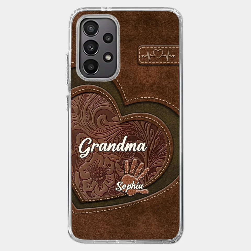 Grandma’s Hands, A Map Of Love And Wisdom - Family Personalized Custom Clear Phone Case - Gift For Mom, Grandma