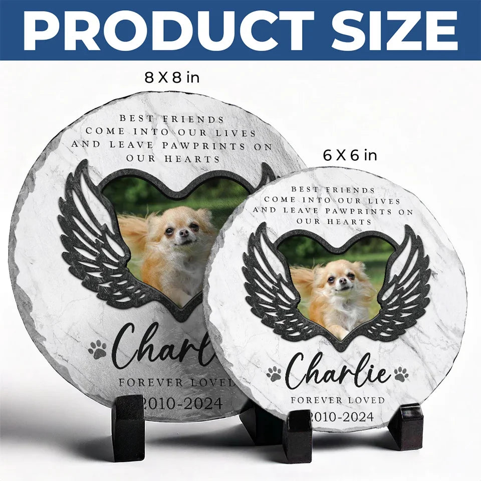 Custom Photo You Were More Than A Pet, You Were Family - Memorial Personalized Custom Round Shaped Stone With Stand - Sympathy Gift For Pet Owners, Pet Lovers
