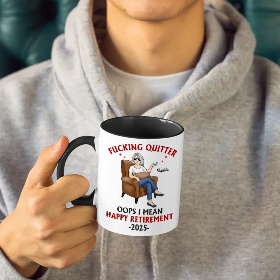The Time To Explore New Paths - Coworker Personalized Custom Accent Mug - Appreciation, Retirement Gift For Coworkers, Work Friends, Colleagues