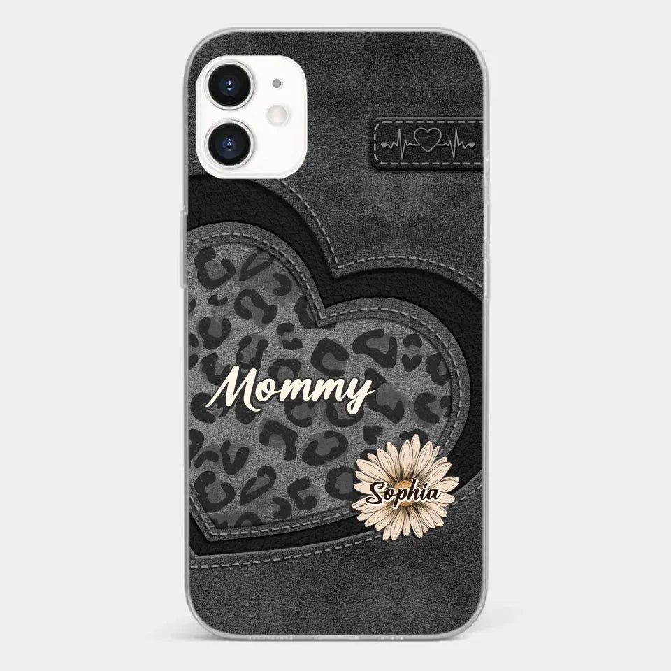 You Are My Forever Flower, Mom - Family Personalized Custom Clear Phone Case - Gift For Mom, Grandma