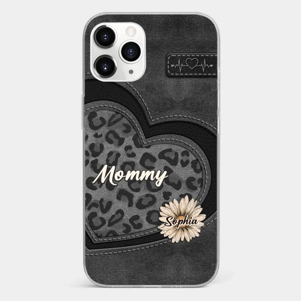 You Are My Forever Flower, Mom - Family Personalized Custom Clear Phone Case - Gift For Mom, Grandma