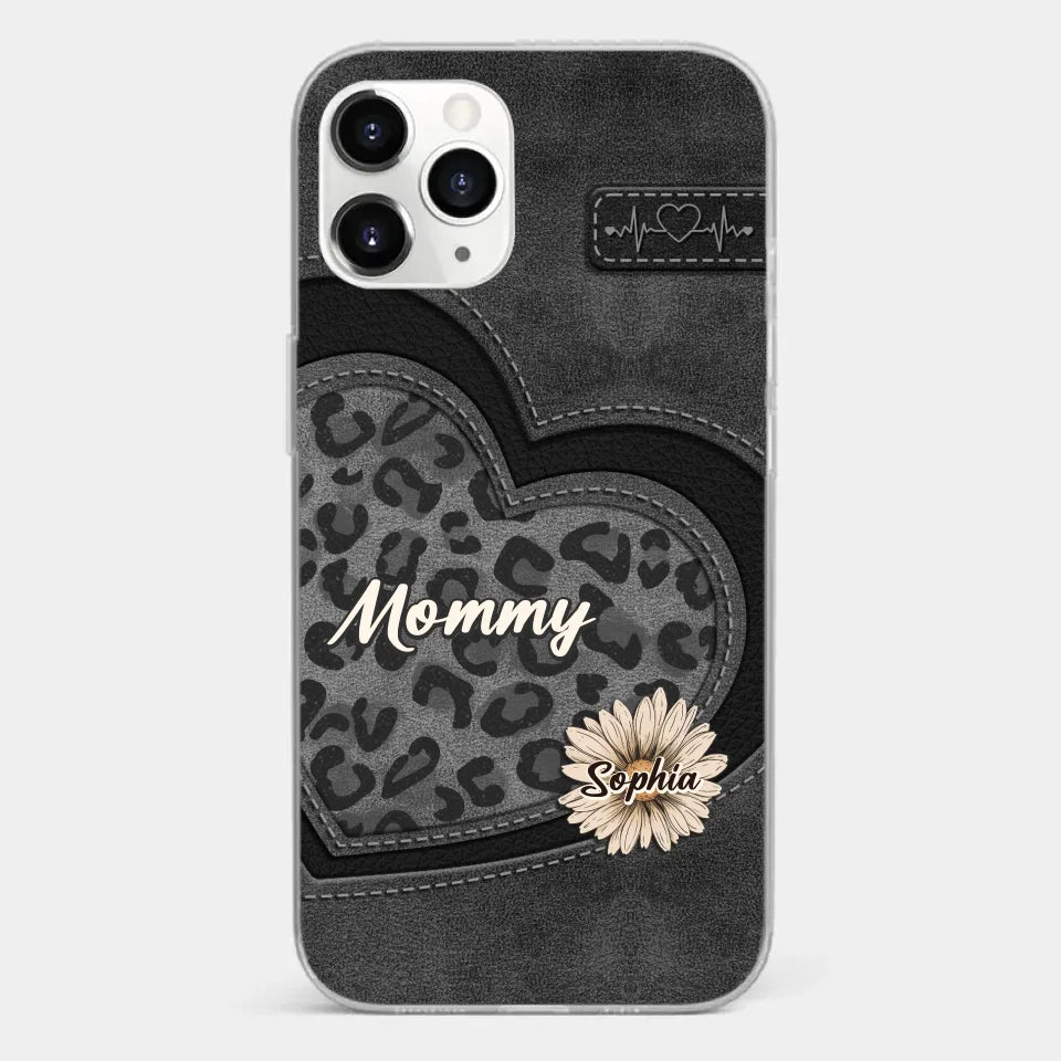 You Are My Forever Flower, Mom - Family Personalized Custom Clear Phone Case - Gift For Mom, Grandma