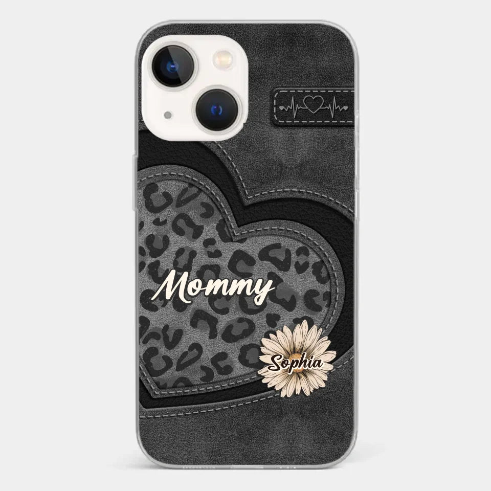 You Are My Forever Flower, Mom - Family Personalized Custom Clear Phone Case - Gift For Mom, Grandma