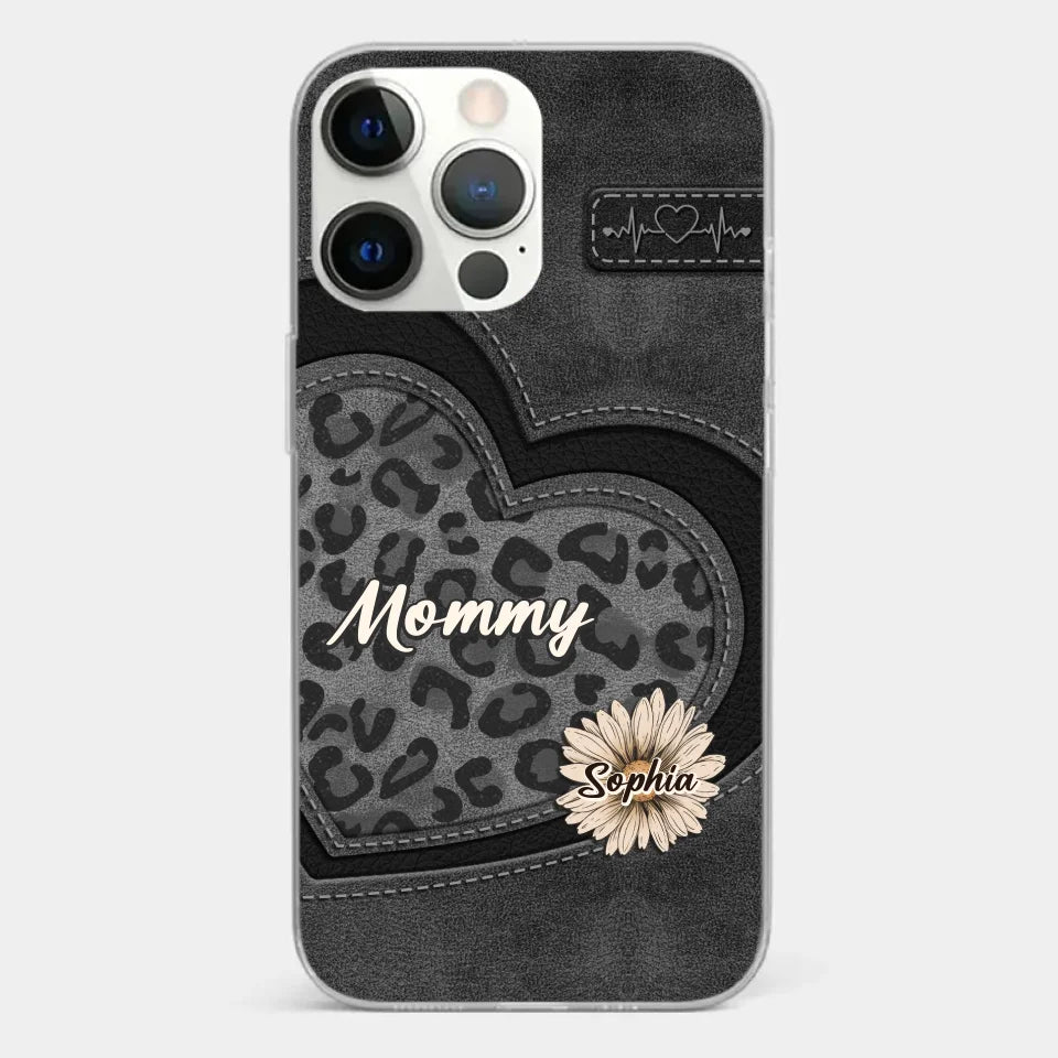 You Are My Forever Flower, Mom - Family Personalized Custom Clear Phone Case - Gift For Mom, Grandma