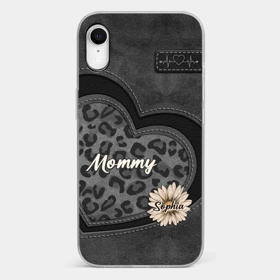 You Are My Forever Flower, Mom - Family Personalized Custom Clear Phone Case - Gift For Mom, Grandma