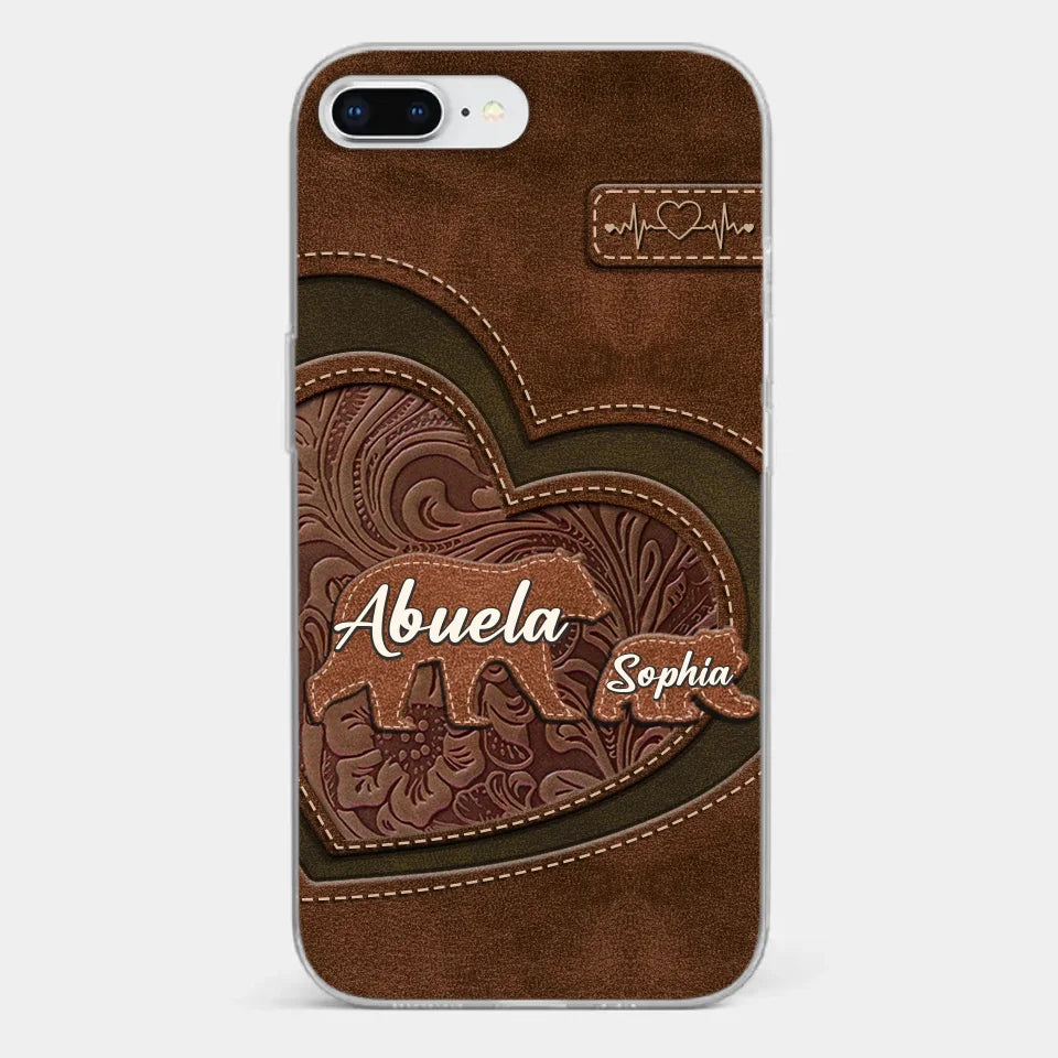Every Hug From Grandma Felt Like Coming Home - Family Personalized Custom Clear Phone Case - Gift For Mom, Grandma