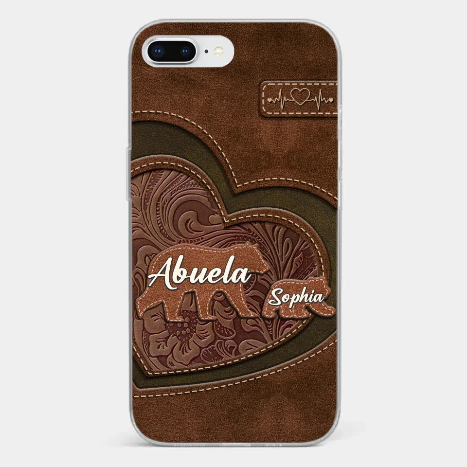 Every Hug From Grandma Felt Like Coming Home - Family Personalized Custom Clear Phone Case - Gift For Mom, Grandma