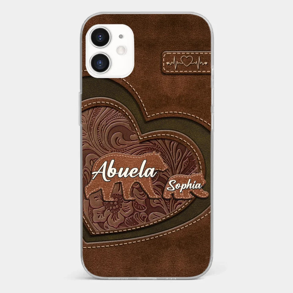Every Hug From Grandma Felt Like Coming Home - Family Personalized Custom Clear Phone Case - Gift For Mom, Grandma