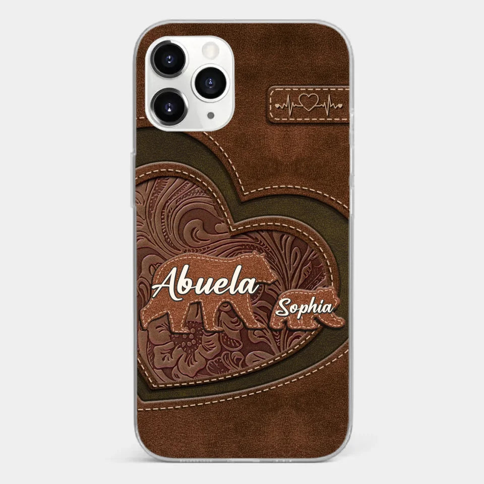 Every Hug From Grandma Felt Like Coming Home - Family Personalized Custom Clear Phone Case - Gift For Mom, Grandma