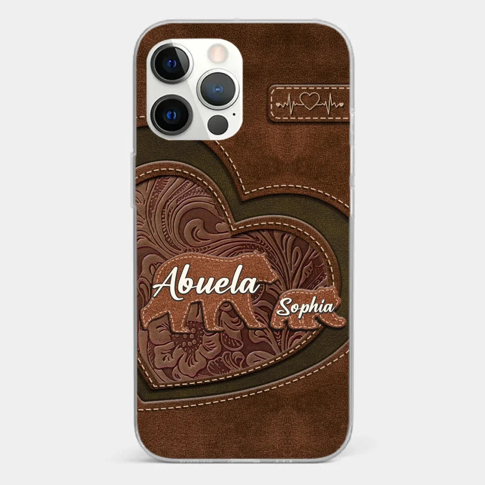Every Hug From Grandma Felt Like Coming Home - Family Personalized Custom Clear Phone Case - Gift For Mom, Grandma