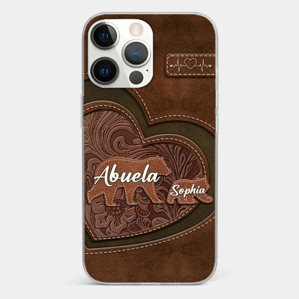 Every Hug From Grandma Felt Like Coming Home - Family Personalized Custom Clear Phone Case - Gift For Mom, Grandma