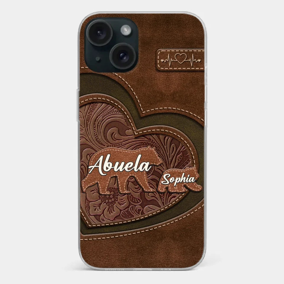 Every Hug From Grandma Felt Like Coming Home - Family Personalized Custom Clear Phone Case - Gift For Mom, Grandma