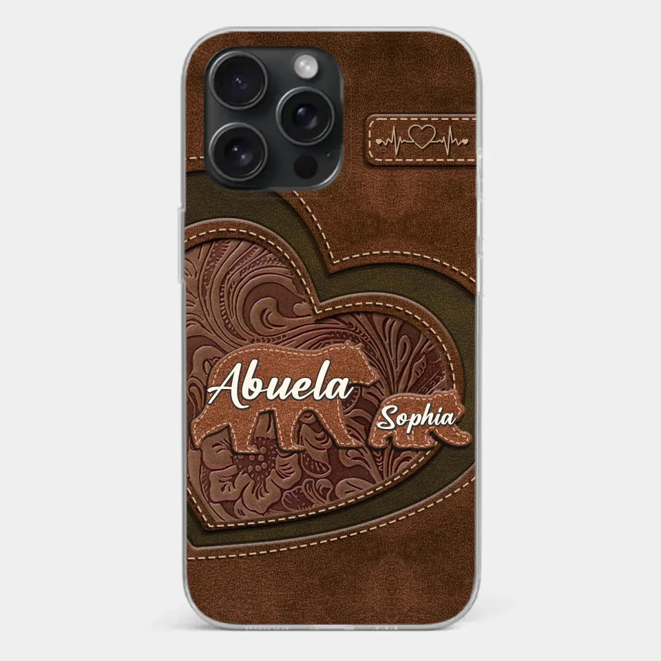 Every Hug From Grandma Felt Like Coming Home - Family Personalized Custom Clear Phone Case - Gift For Mom, Grandma