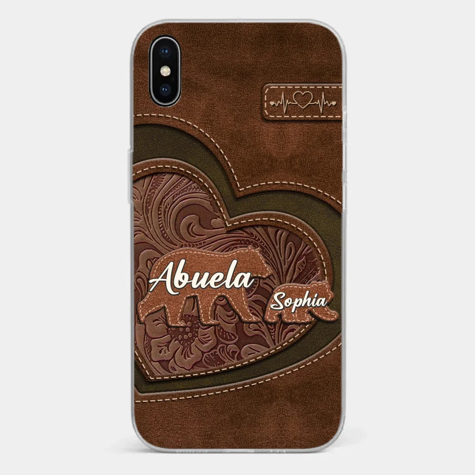 Every Hug From Grandma Felt Like Coming Home - Family Personalized Custom Clear Phone Case - Gift For Mom, Grandma