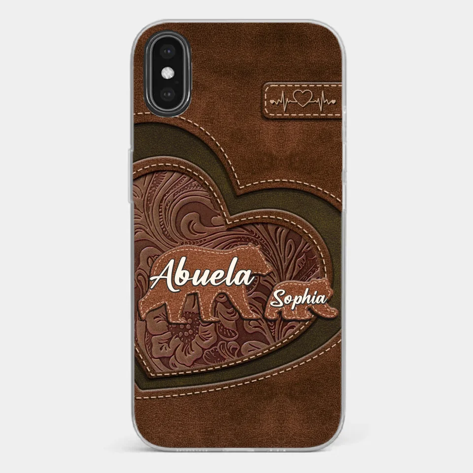Every Hug From Grandma Felt Like Coming Home - Family Personalized Custom Clear Phone Case - Gift For Mom, Grandma
