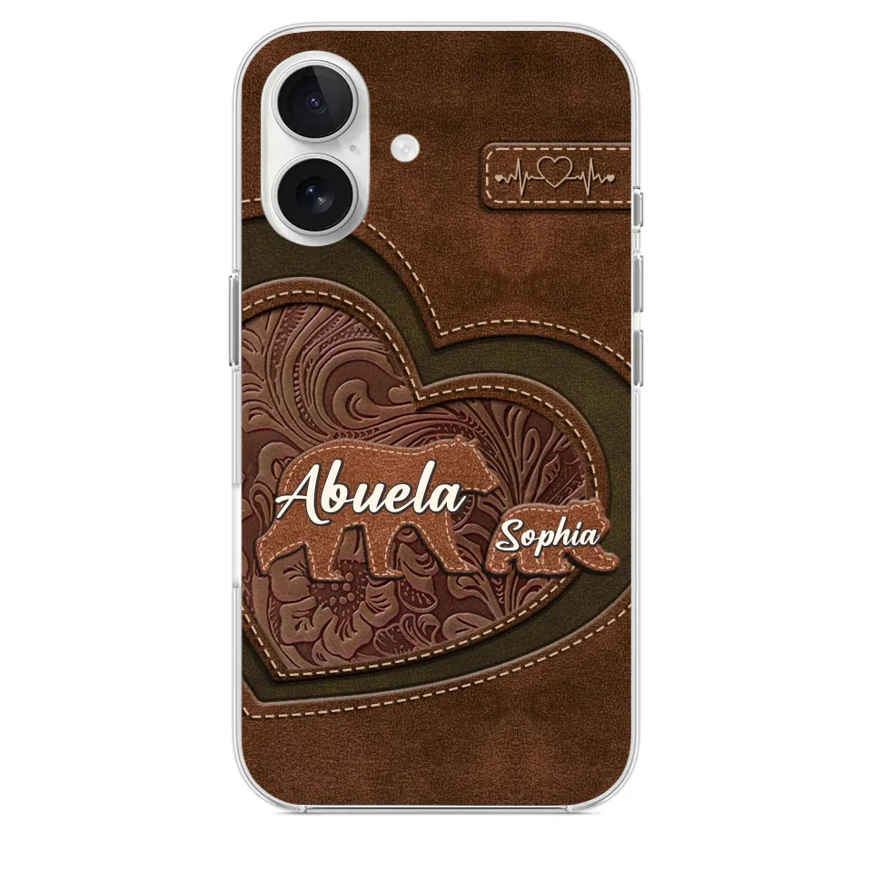 Every Hug From Grandma Felt Like Coming Home - Family Personalized Custom Clear Phone Case - Gift For Mom, Grandma
