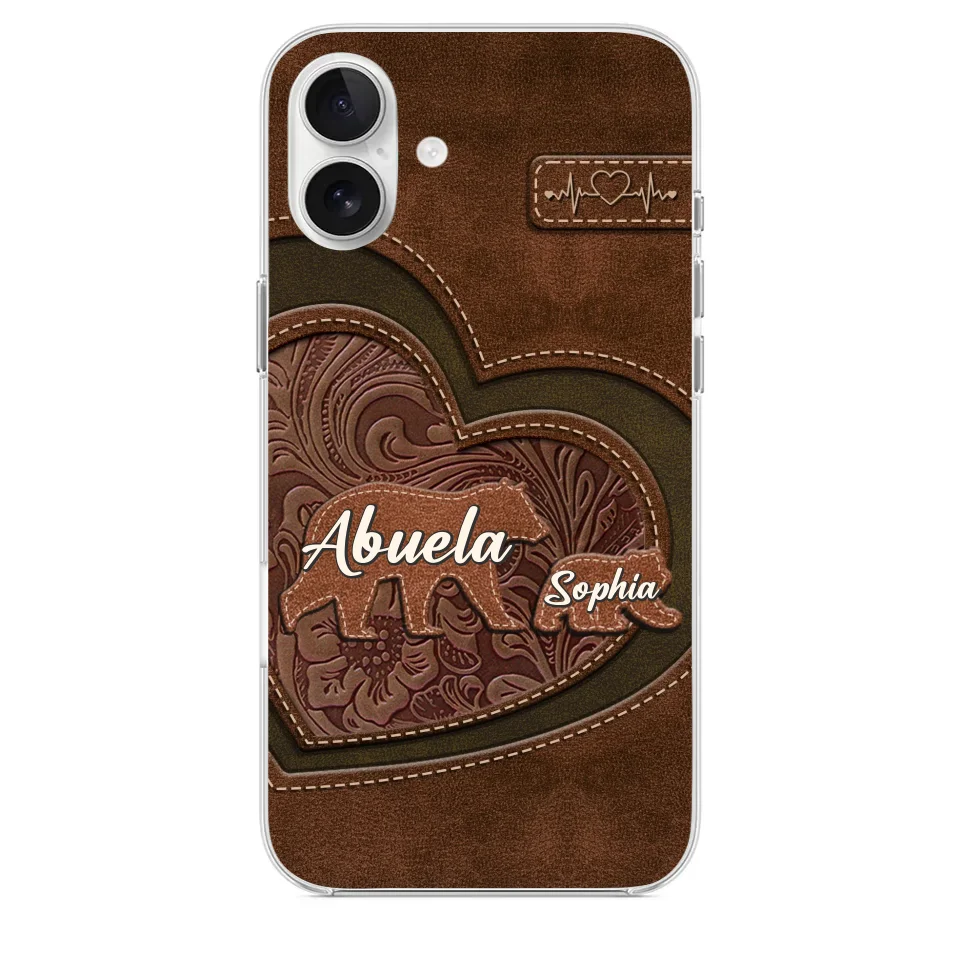 Every Hug From Grandma Felt Like Coming Home - Family Personalized Custom Clear Phone Case - Gift For Mom, Grandma